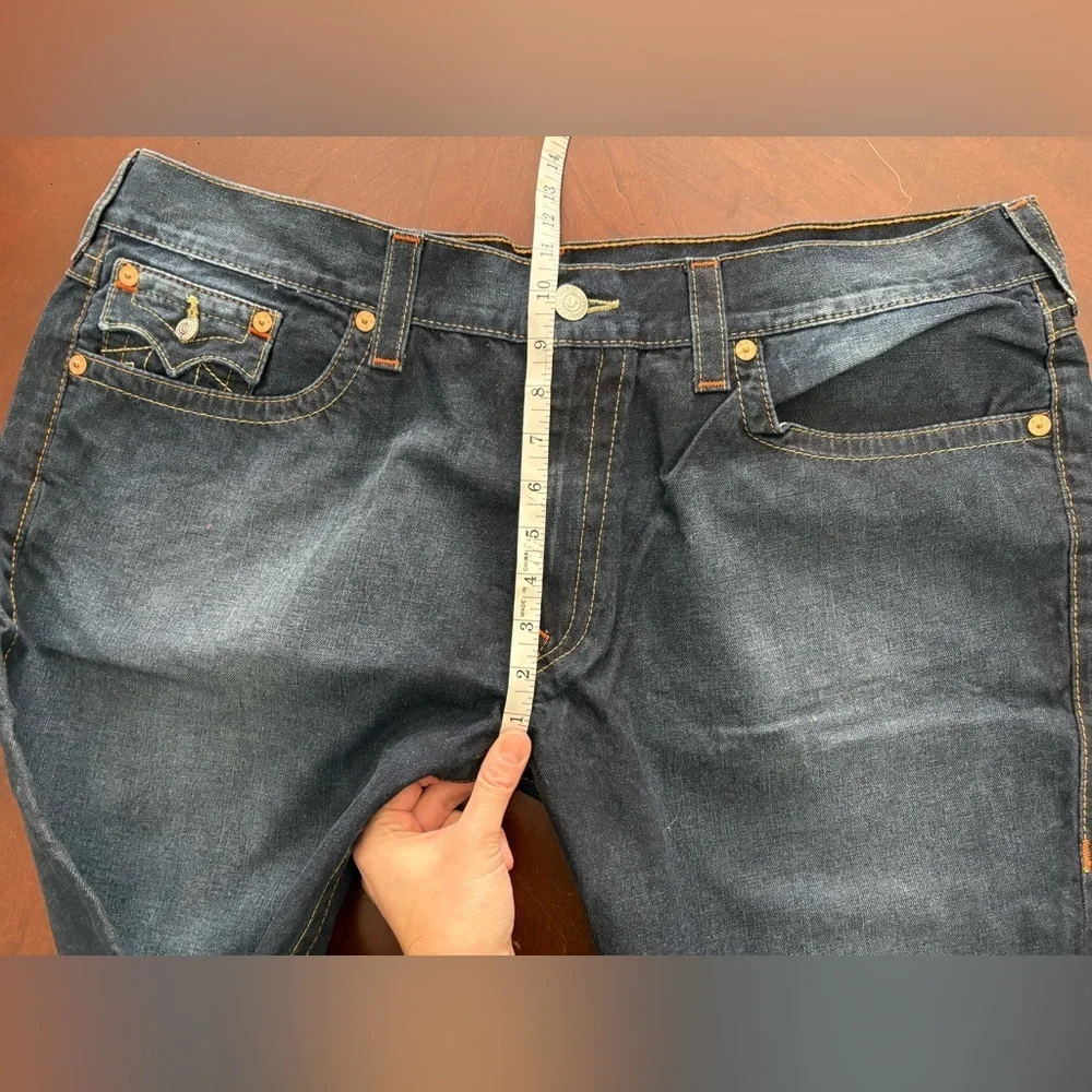 True Religion Men’s Dark Wash Skinny Jeans with Flap Pockets Size 44 x 33